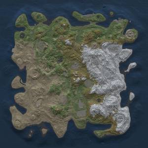 Thumbnail Rust Map: Procedural Map, Size: 4250, Seed: 1226813611, 19 Monuments