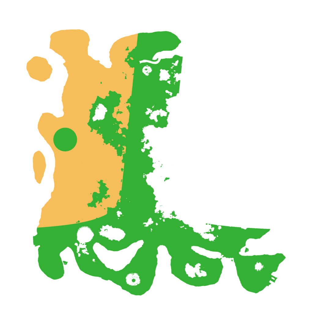 Biome Rust Map: Procedural Map, Size: 3500, Seed: 386815243