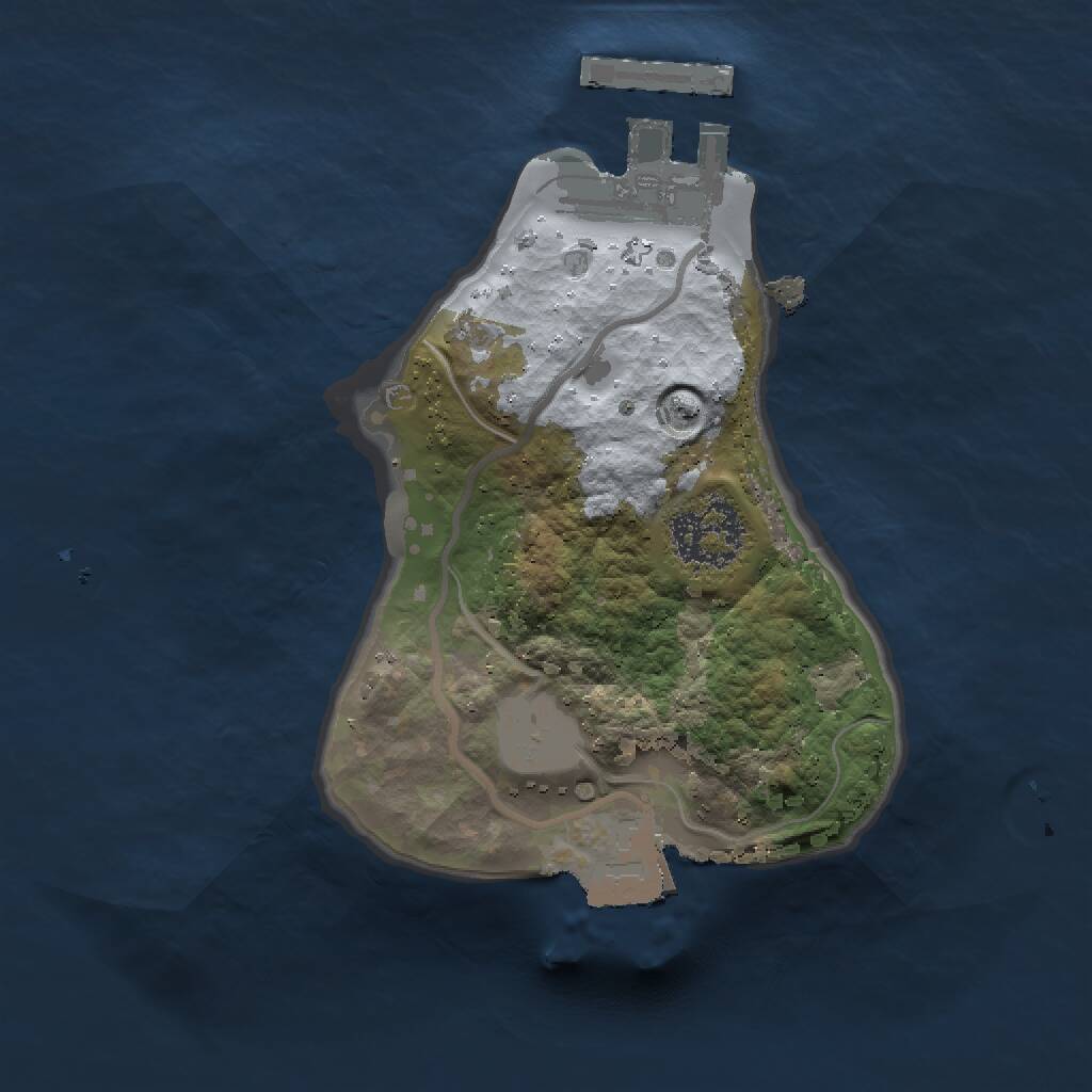Rust Map: Procedural Map, Size: 1450, Seed: 477084774, 2 Monuments