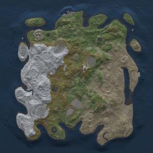 Thumbnail Rust Map: Procedural Map, Size: 3750, Seed: 292926340, 15 Monuments