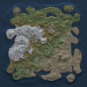 Thumbnail Rust Map: Procedural Map, Size: 4250, Seed: 1810157632, 19 Monuments