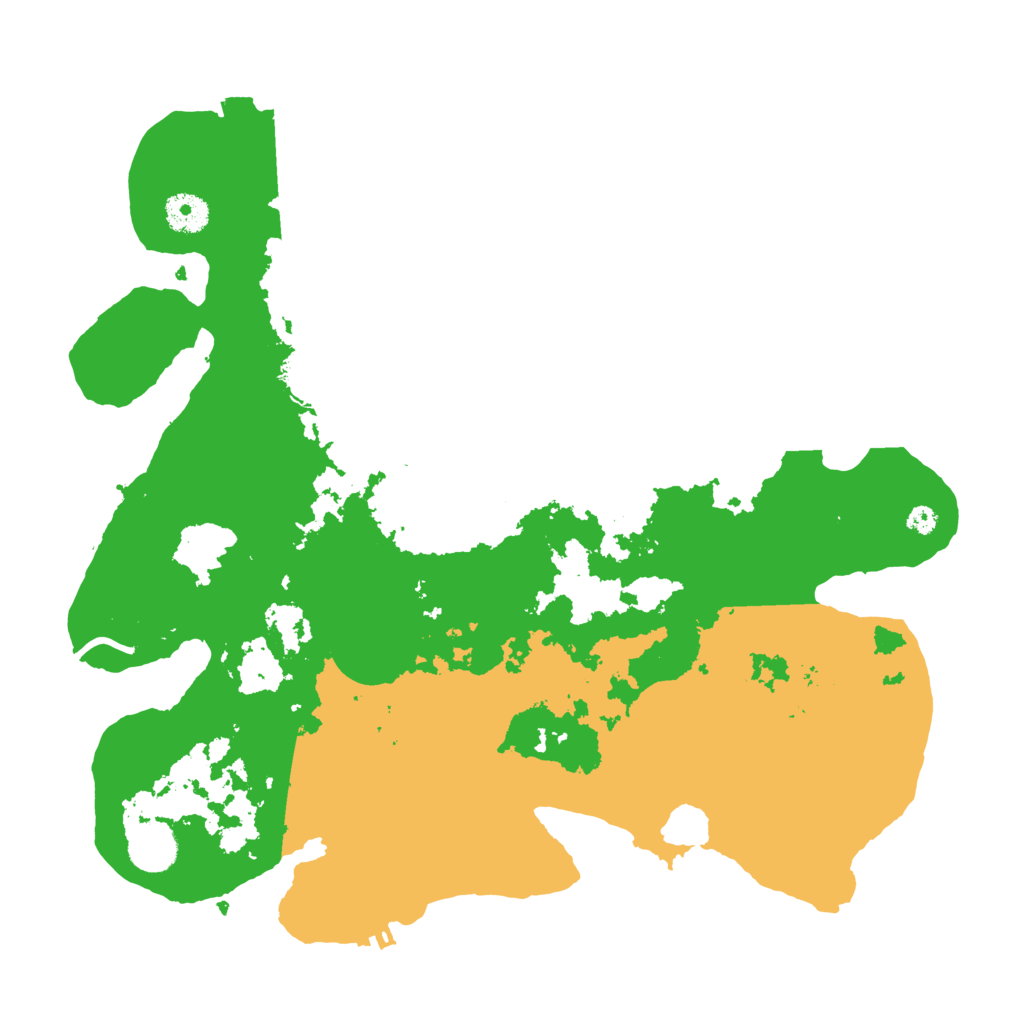 Biome Rust Map: Procedural Map, Size: 3700, Seed: 11111
