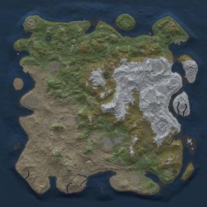 Thumbnail Rust Map: Procedural Map, Size: 4720, Seed: 330355680, 19 Monuments