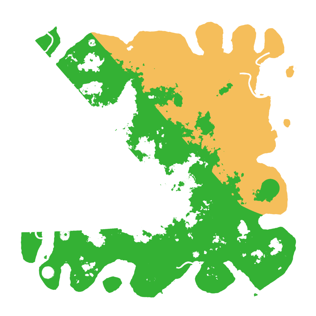Biome Rust Map: Procedural Map, Size: 4500, Seed: 4343