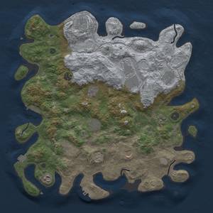 Thumbnail Rust Map: Procedural Map, Size: 4000, Seed: 1248211624, 19 Monuments