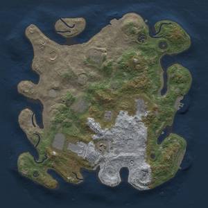 Thumbnail Rust Map: Procedural Map, Size: 3500, Seed: 70366, 16 Monuments