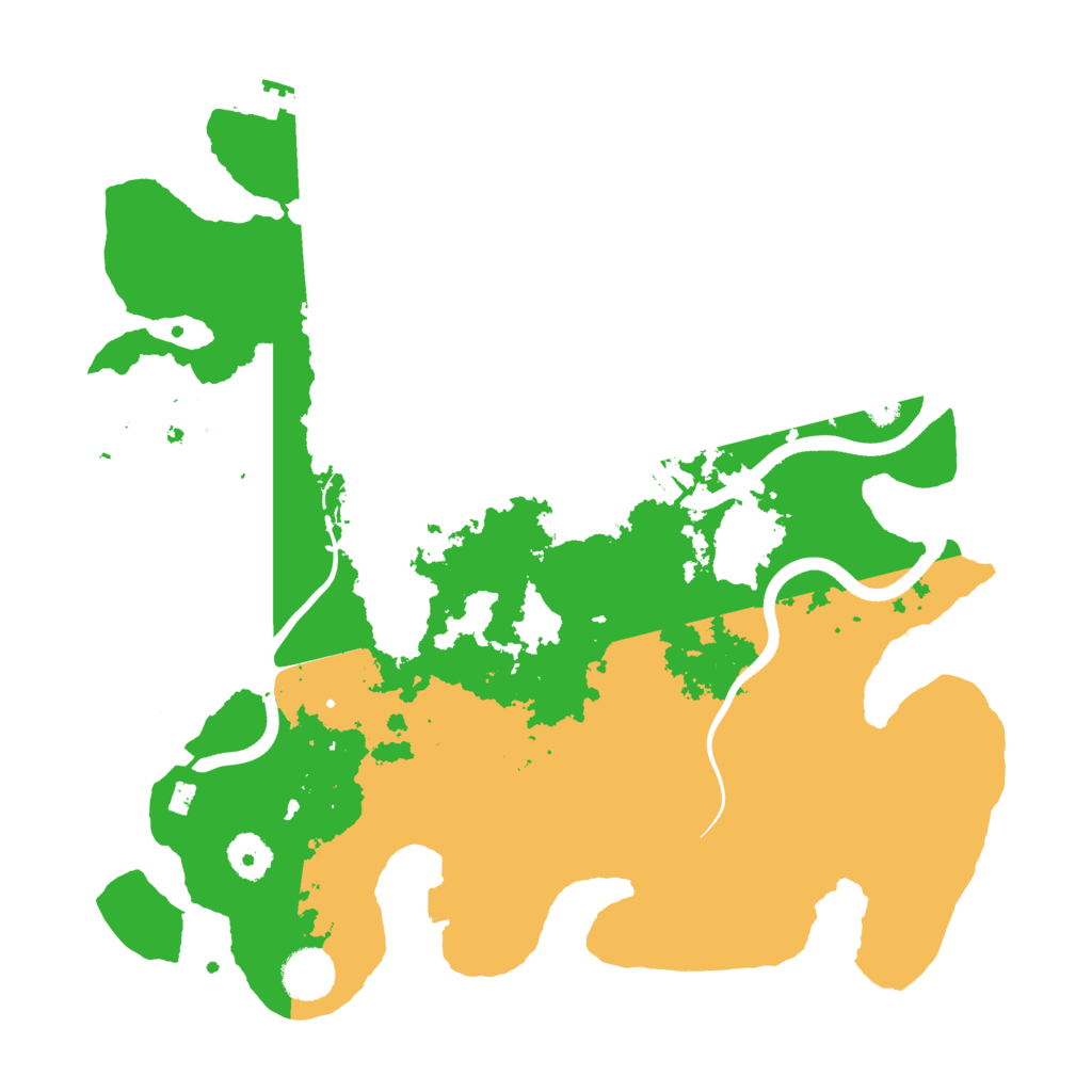 Biome Rust Map: Procedural Map, Size: 3674, Seed: 1