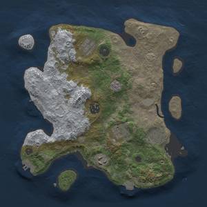 Thumbnail Rust Map: Procedural Map, Size: 3000, Seed: 337094832, 14 Monuments