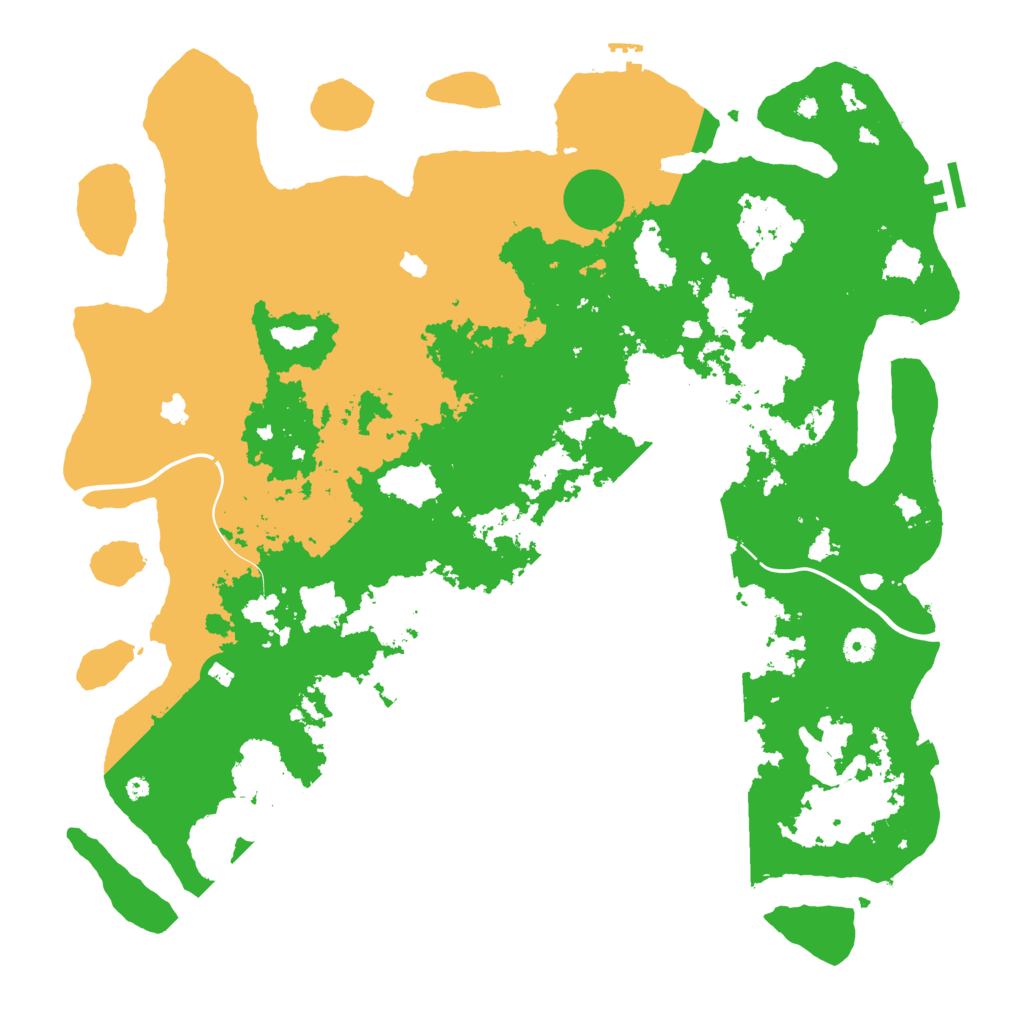 Biome Rust Map: Procedural Map, Size: 4500, Seed: 82375939