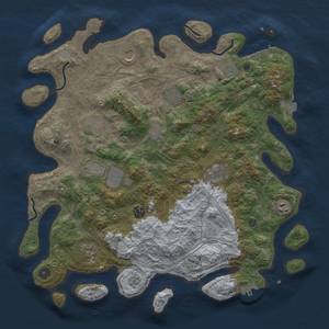 Thumbnail Rust Map: Procedural Map, Size: 4250, Seed: 1000676018, 19 Monuments