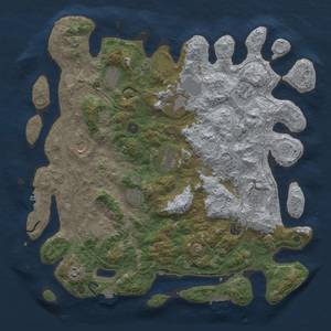 Thumbnail Rust Map: Procedural Map, Size: 4500, Seed: 623986248, 19 Monuments