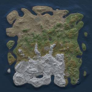 Thumbnail Rust Map: Procedural Map, Size: 4500, Seed: 1255423501, 19 Monuments