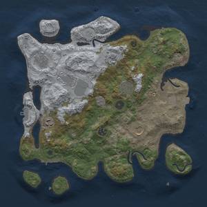 Thumbnail Rust Map: Procedural Map, Size: 3500, Seed: 1875837206, 16 Monuments