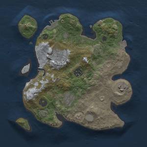 Thumbnail Rust Map: Procedural Map, Size: 2600, Seed: 400502, 10 Monuments