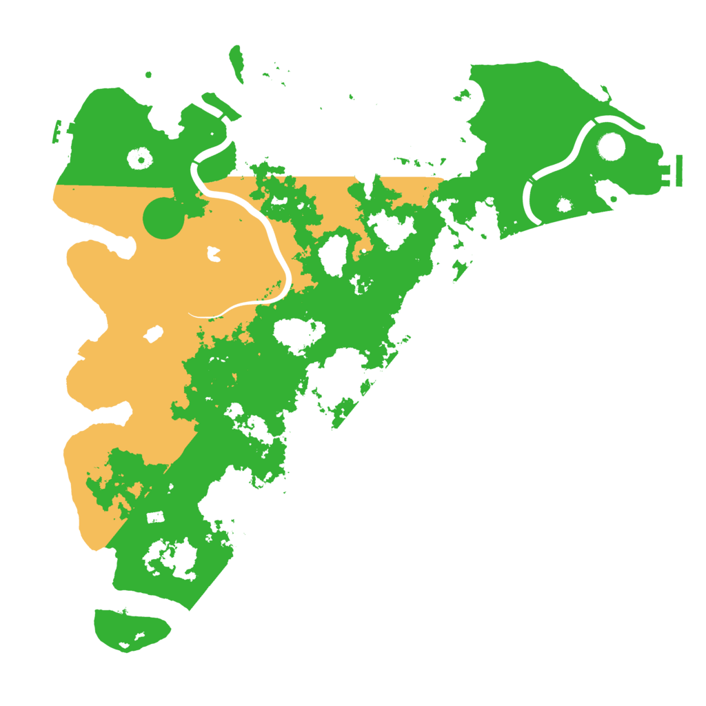 Biome Rust Map: Procedural Map, Size: 4500, Seed: 232587