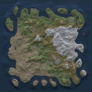 Thumbnail Rust Map: Procedural Map, Size: 4250, Seed: 1460205894, 19 Monuments