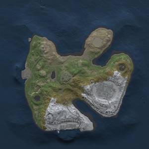 Thumbnail Rust Map: Procedural Map, Size: 1995, Seed: 1999064462, 6 Monuments
