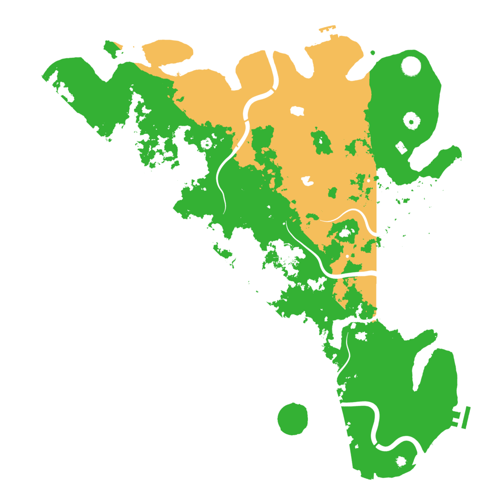 Biome Rust Map: Procedural Map, Size: 4500, Seed: 1005498820