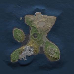 Thumbnail Rust Map: Procedural Map, Size: 1448, Seed: 131026037, 5 Monuments