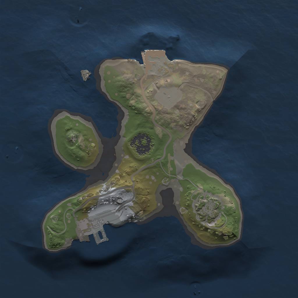 Rust Map: Procedural Map, Size: 1448, Seed: 131026037, 5 Monuments