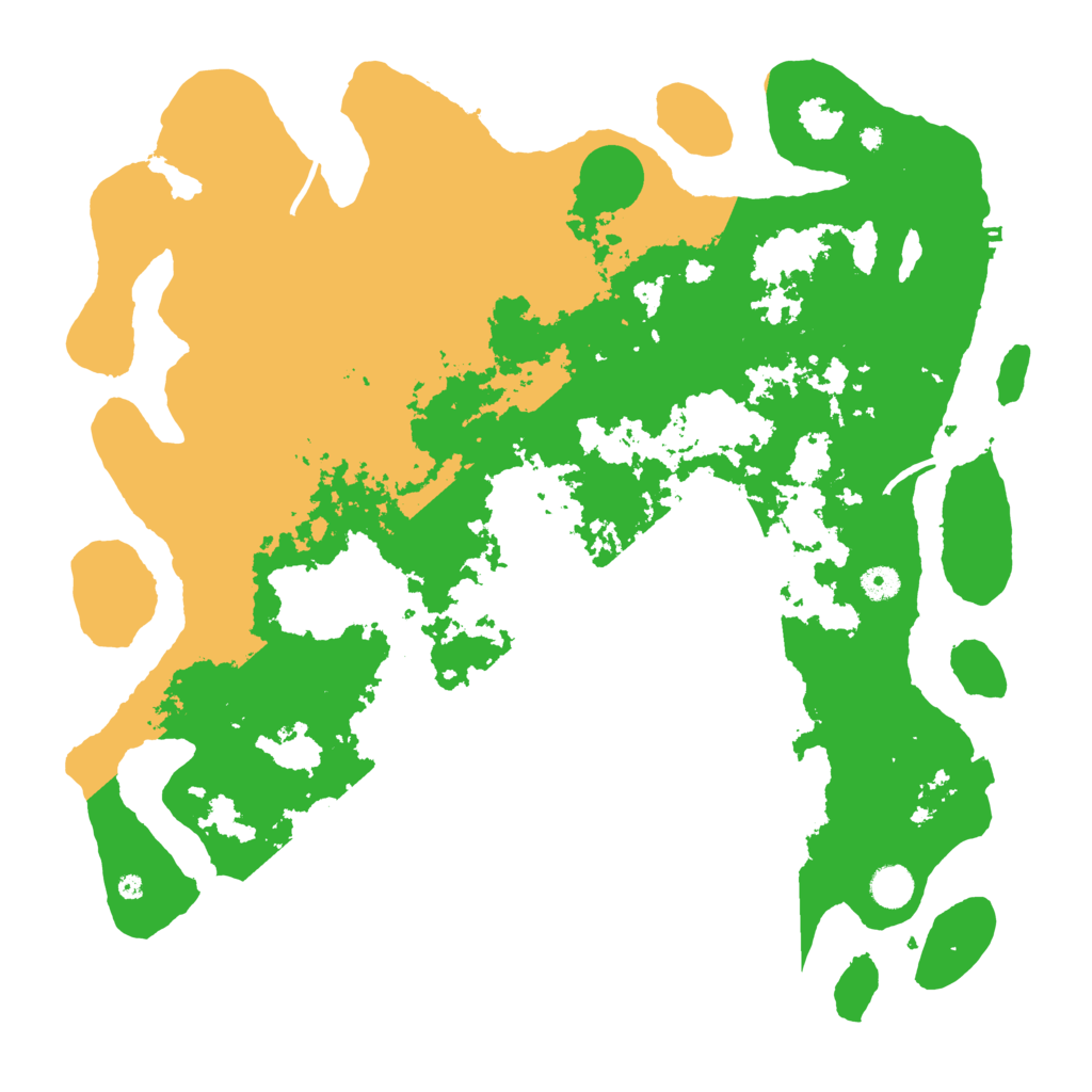 Biome Rust Map: Procedural Map, Size: 4500, Seed: 32496