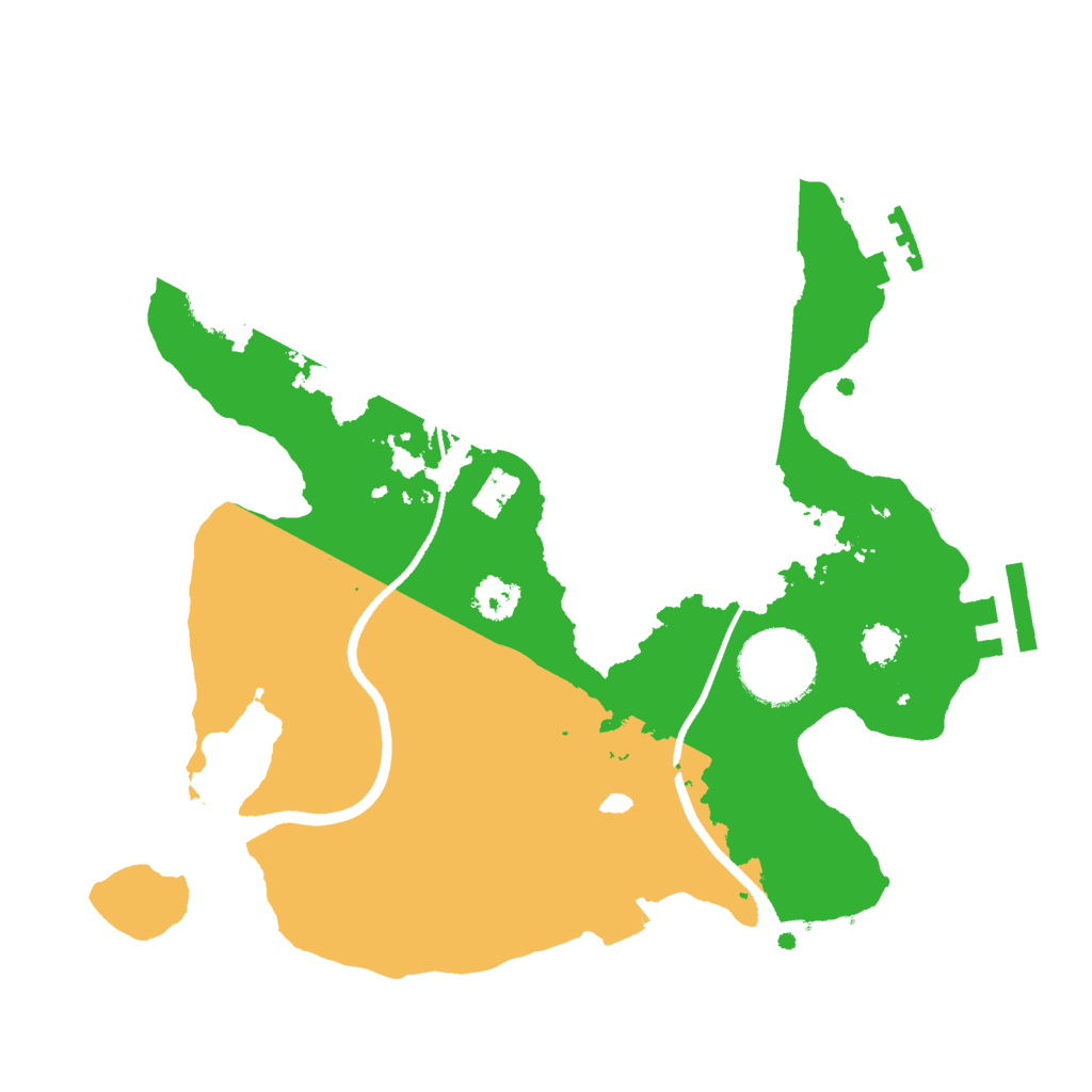 Biome Rust Map: Procedural Map, Size: 2500, Seed: 108707641