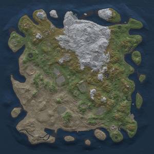 Thumbnail Rust Map: Procedural Map, Size: 4500, Seed: 324936652, 19 Monuments