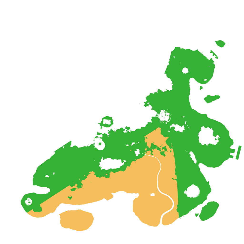Biome Rust Map: Procedural Map, Size: 3500, Seed: 1874928154