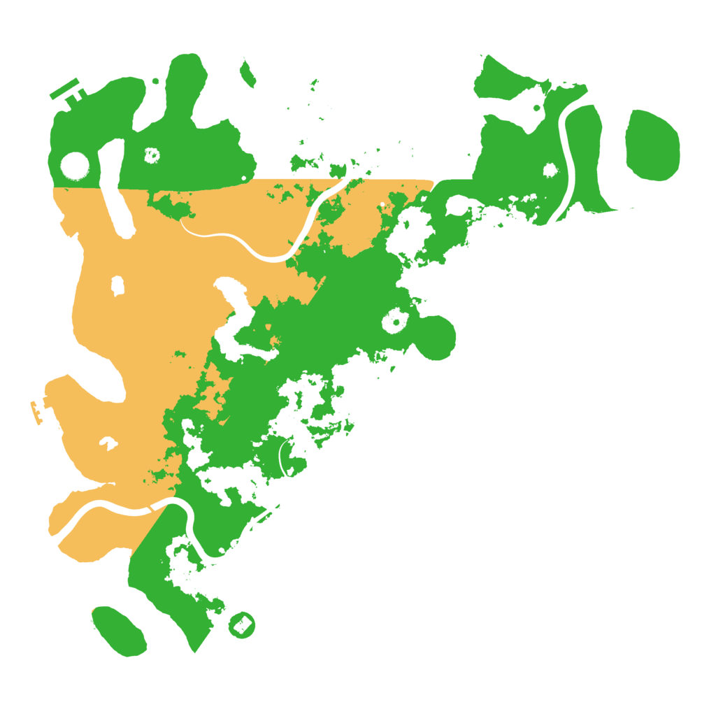 Biome Rust Map: Procedural Map, Size: 4500, Seed: 2021340845