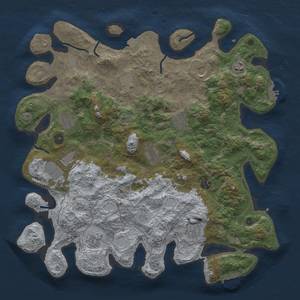 Thumbnail Rust Map: Procedural Map, Size: 4200, Seed: 627134825, 19 Monuments