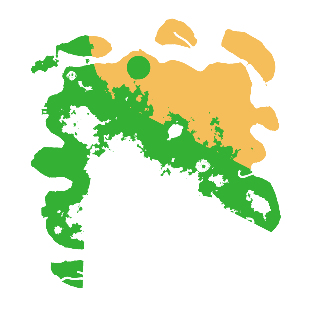 Biome Rust Map: Procedural Map, Size: 3500, Seed: 52647