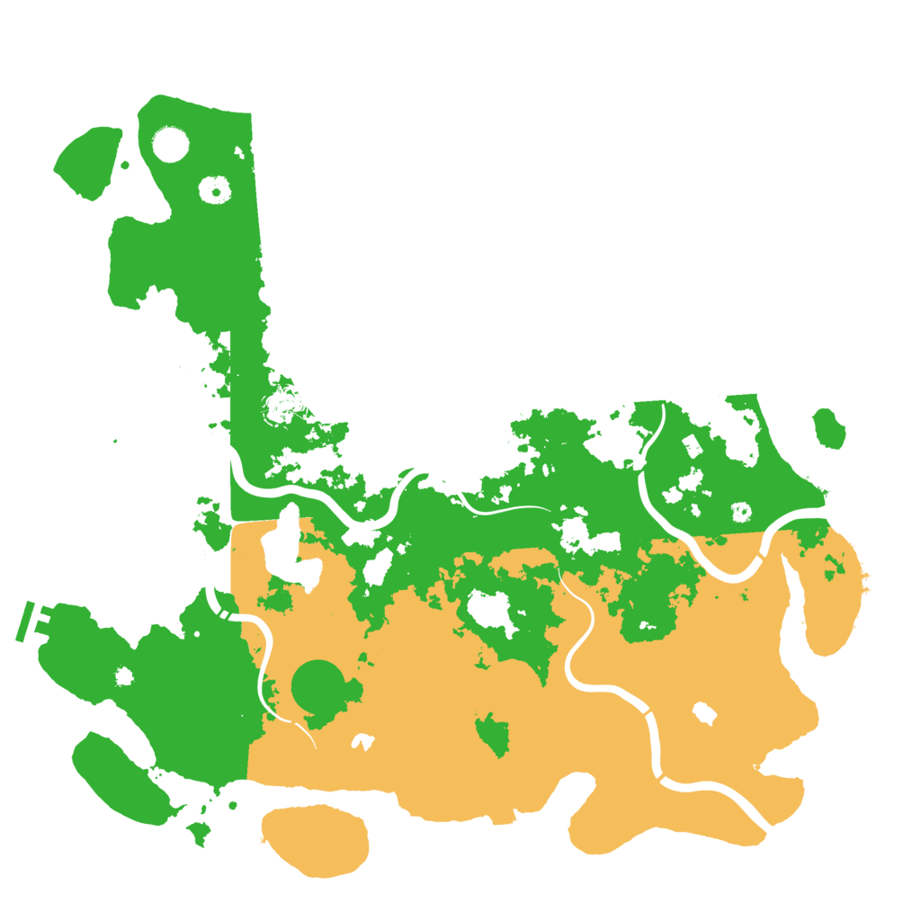 Biome Rust Map: Procedural Map, Size: 4500, Seed: 123459955