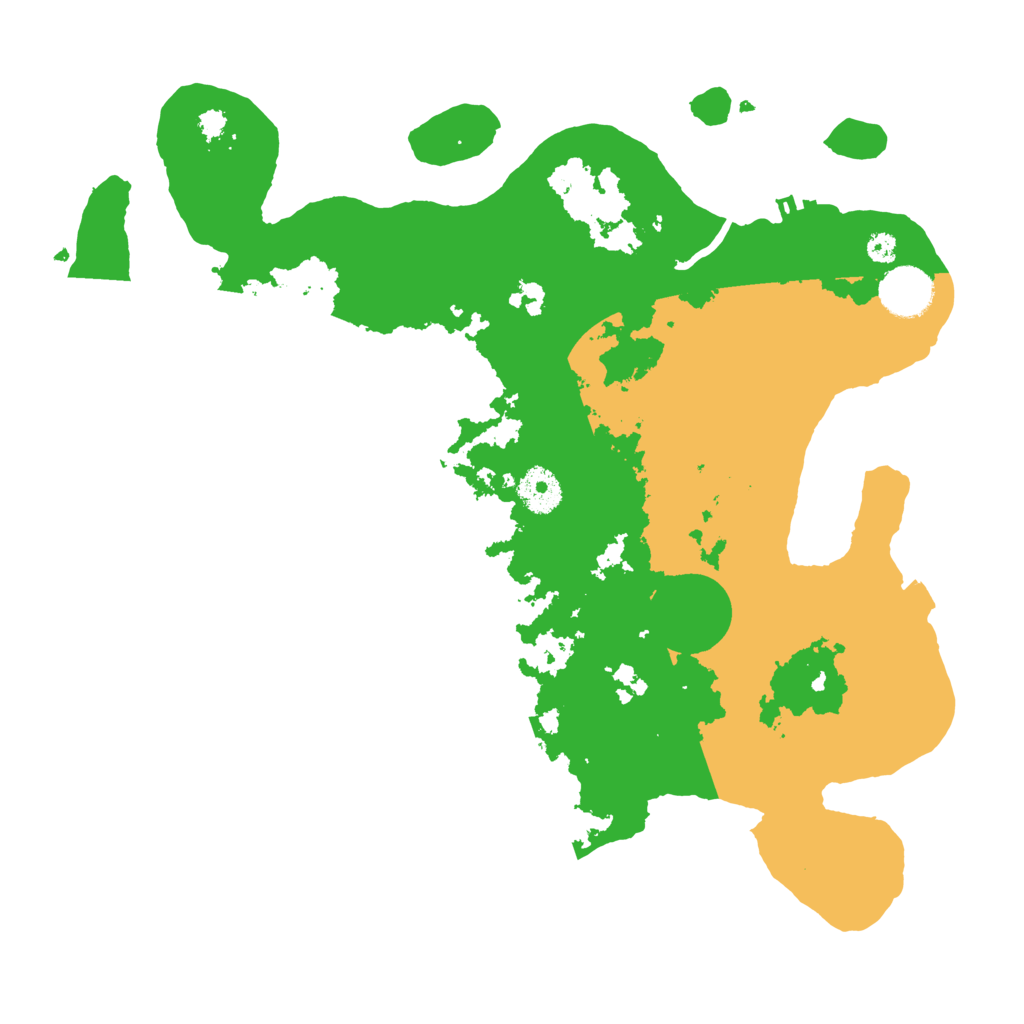 Biome Rust Map: Procedural Map, Size: 3500, Seed: 9555