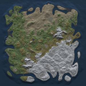 Thumbnail Rust Map: Procedural Map, Size: 5000, Seed: 1995066158, 19 Monuments