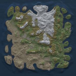 Thumbnail Rust Map: Procedural Map, Size: 4500, Seed: 817455457, 19 Monuments