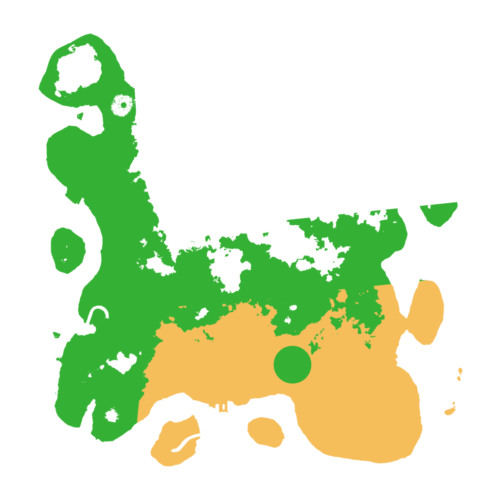 Biome Rust Map: Procedural Map, Size: 3500, Seed: 60697201