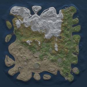 Thumbnail Rust Map: Procedural Map, Size: 4250, Seed: 752398415, 19 Monuments