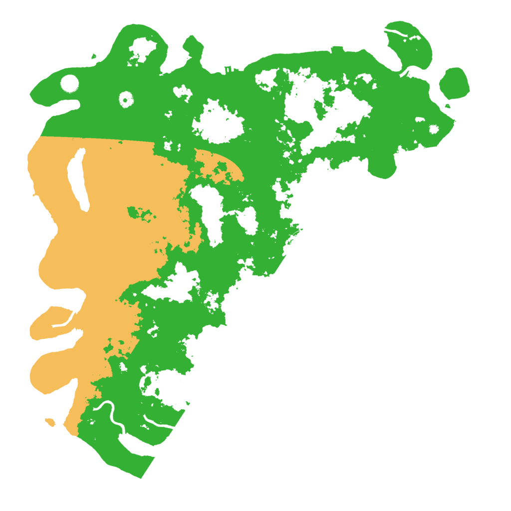 Biome Rust Map: Procedural Map, Size: 5000, Seed: 9725