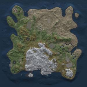 Thumbnail Rust Map: Procedural Map, Size: 3700, Seed: 1587247995, 17 Monuments