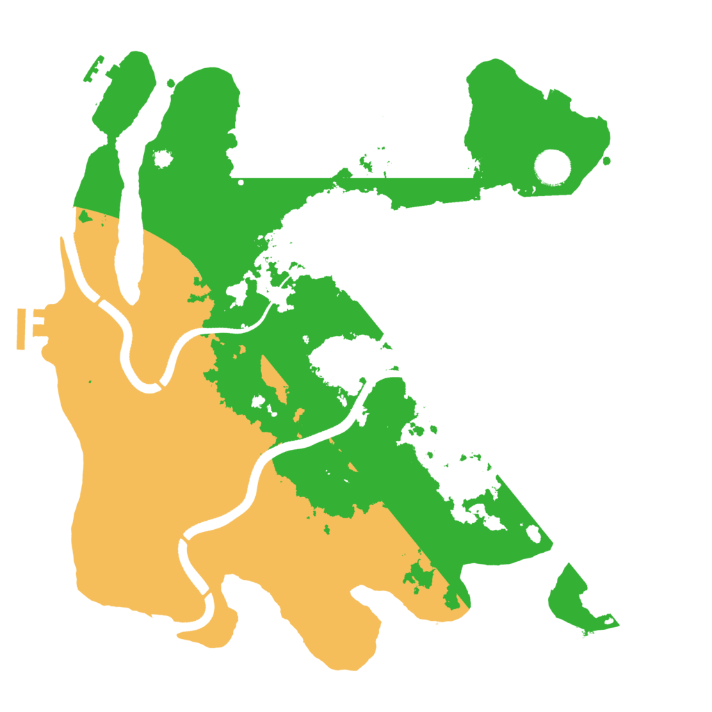 Biome Rust Map: Procedural Map, Size: 3500, Seed: 1088839572