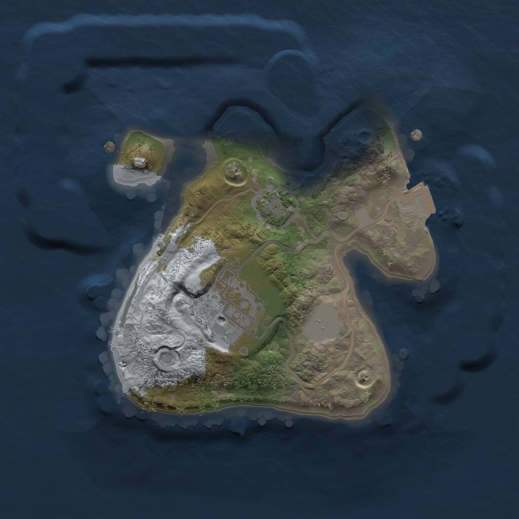Rust Map: Procedural Map, Size: 1800, Seed: 787746538, 3 Monuments