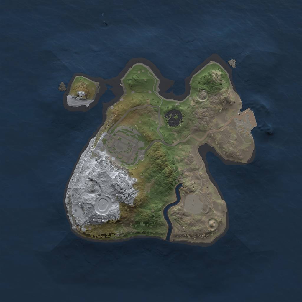 Rust Map: Procedural Map, Size: 1800, Seed: 787746538, 4 Monuments