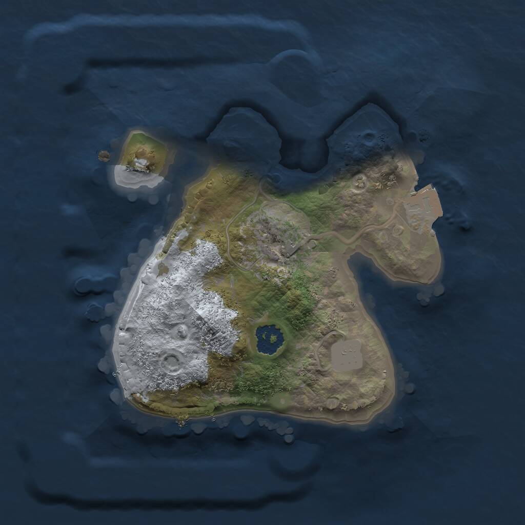 Rust Map: Procedural Map, Size: 1800, Seed: 787746538, 1 Monuments