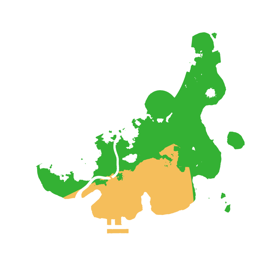 Biome Rust Map: Procedural Map, Size: 2500, Seed: 1353034704
