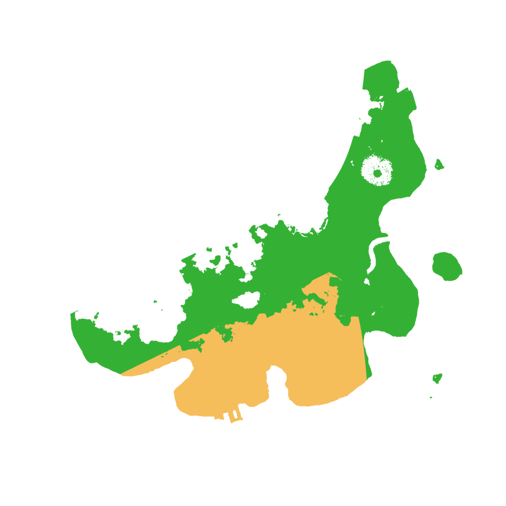 Biome Rust Map: Procedural Map, Size: 2500, Seed: 1353034704