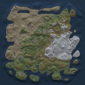 Thumbnail Rust Map: Procedural Map, Size: 4500, Seed: 790164181, 18 Monuments