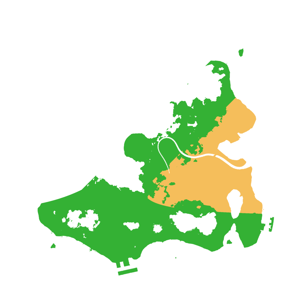 Biome Rust Map: Procedural Map, Size: 3000, Seed: 18734