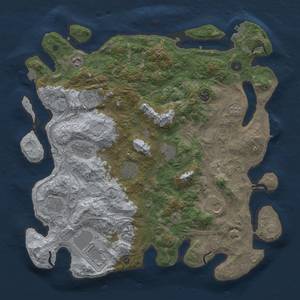 Thumbnail Rust Map: Procedural Map, Size: 4250, Seed: 177837314, 19 Monuments