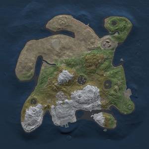 Thumbnail Rust Map: Procedural Map, Size: 2500, Seed: 603553603, 9 Monuments