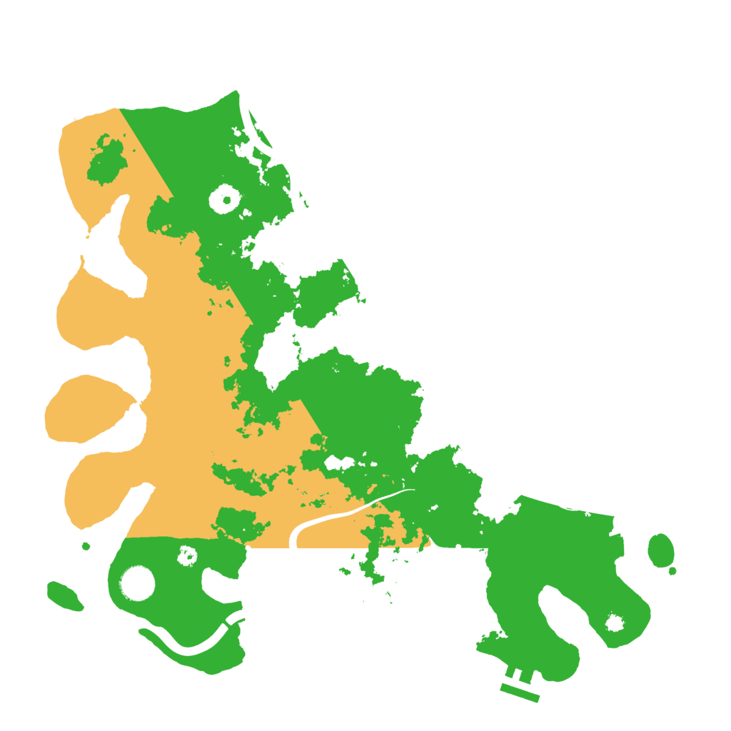 Biome Rust Map: Procedural Map, Size: 3700, Seed: 1746305487